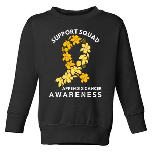 Support Appendix Cancer Awareness Toddler Sweatshirt