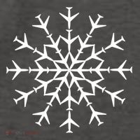 Snowflake Airplanes Christmas Snow Aviation Pilot Gift Vector Backpack