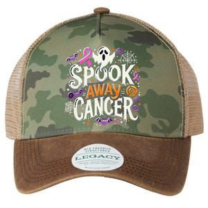 Spook Away Cancer October Halloween Breast Cancer Awareness Gift Legacy Tie Dye Trucker Hat