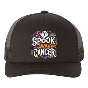 Spook Away Cancer October Halloween Breast Cancer Awareness Gift Yupoong Adult 5-Panel Trucker Hat