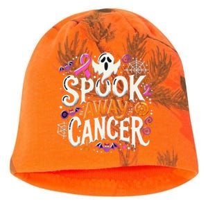 Spook Away Cancer October Halloween Breast Cancer Awareness Gift Kati - Camo Knit Beanie