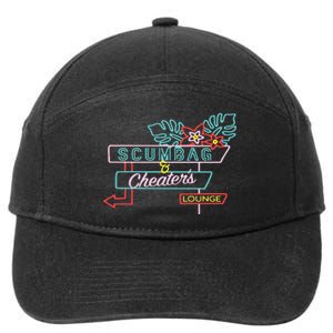 Scumbag And Cheaters Lounge 7-Panel Snapback Hat