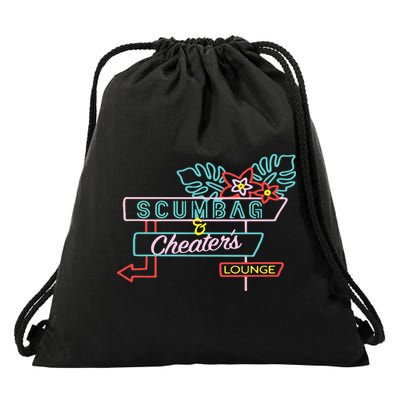 Scumbag And Cheaters Lounge Drawstring Bag