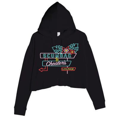 Scumbag And Cheaters Lounge Crop Fleece Hoodie