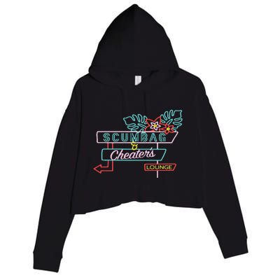 Scumbag And Cheaters Lounge Crop Fleece Hoodie