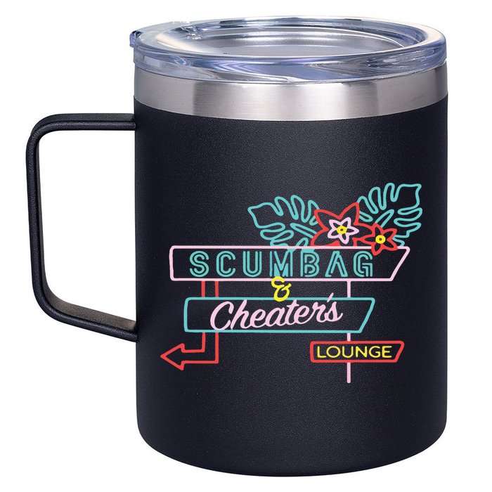 Scumbag And Cheaters Lounge 12oz Stainless Steel Coffee Mug