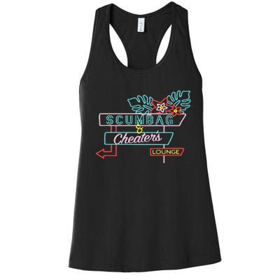 Scumbag And Cheaters Lounge Women's Racerback Tank