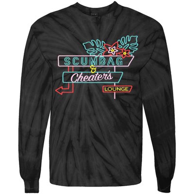 Scumbag And Cheaters Lounge Tie-Dye Long Sleeve Shirt