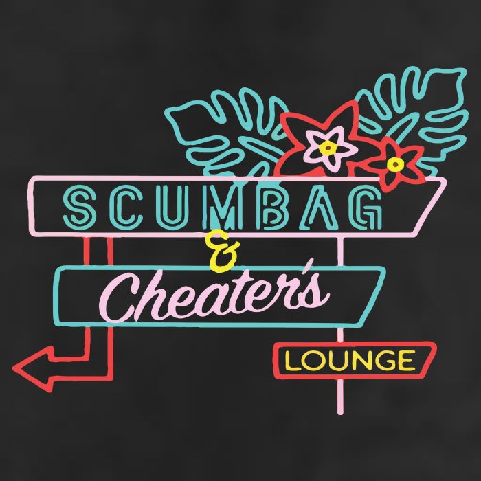 Scumbag And Cheaters Lounge Golf Towel