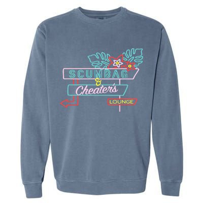 Scumbag And Cheaters Lounge Garment-Dyed Sweatshirt