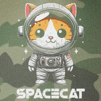 Spacecat Astronaut Cat Kitten Spaceman Cosmonaut Distressed Legacy Tie Dye Trucker Hat