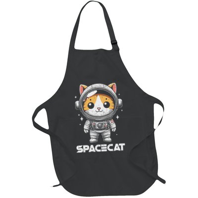 Spacecat Astronaut Cat Kitten Spaceman Cosmonaut Distressed Apron