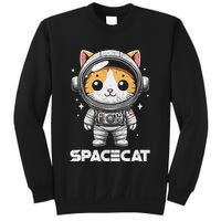 Spacecat Astronaut Cat Kitten Spaceman Cosmonaut Distressed Sweatshirt