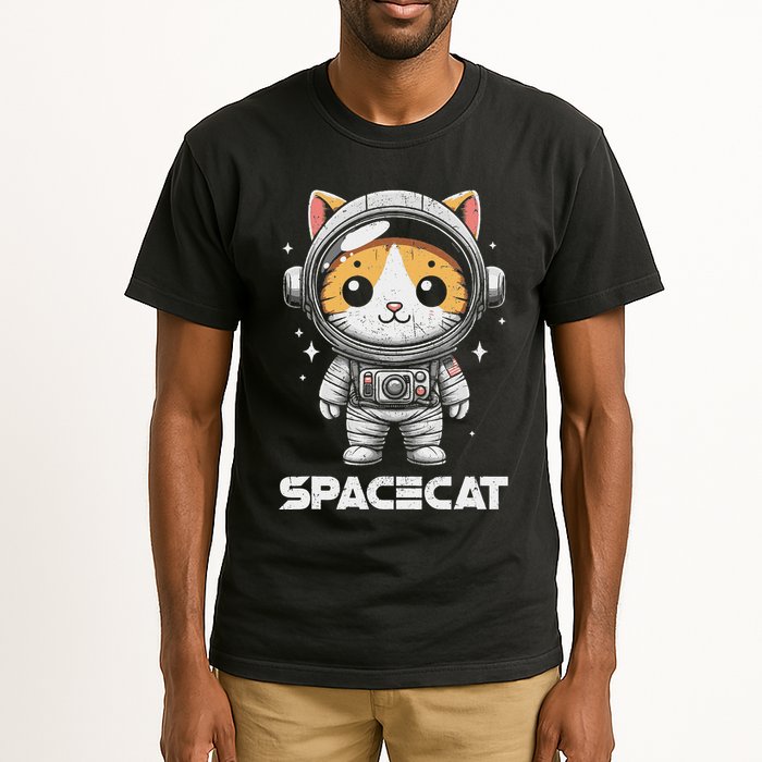 Spacecat Astronaut Cat Kitten Spaceman Cosmonaut Distressed Tall T-Shirt