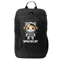Spacecat Astronaut Cat Kitten Spaceman Cosmonaut Distressed City Backpack