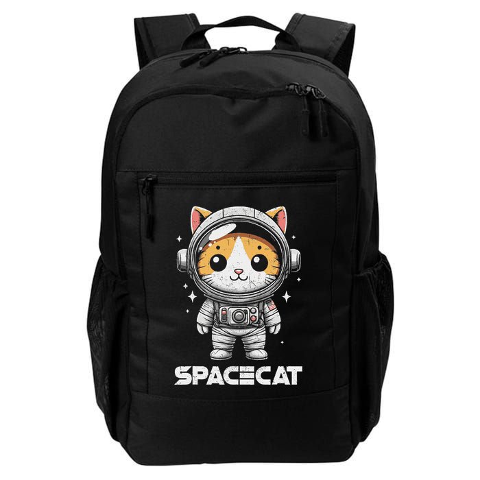 Spacecat Astronaut Cat Kitten Spaceman Cosmonaut Distressed Daily Commute Backpack