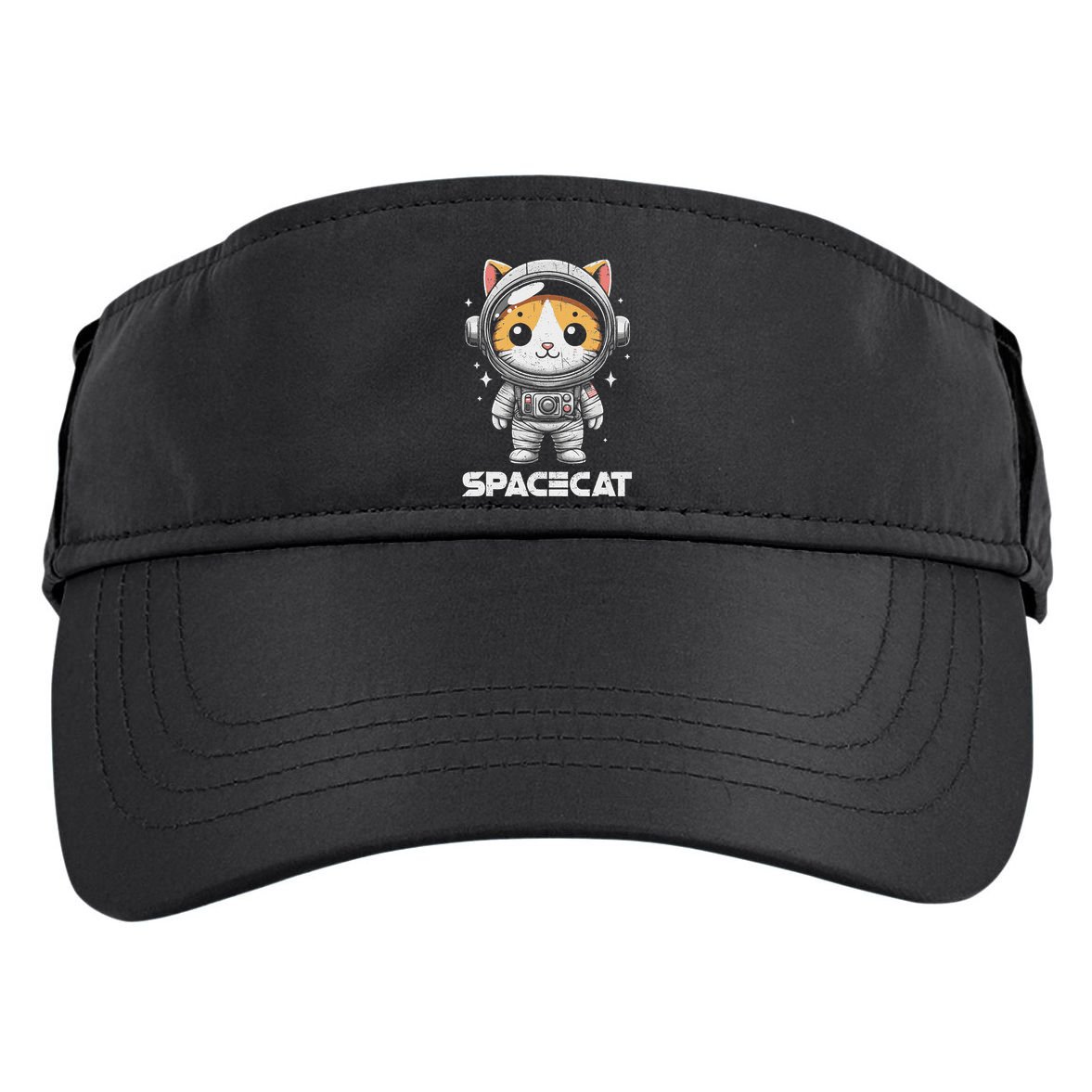Spacecat Astronaut Cat Kitten Spaceman Cosmonaut Distressed Adult Drive Performance Visor