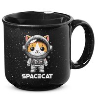 Spacecat Astronaut Cat Kitten Spaceman Cosmonaut Distressed 15oz Campfire Ceramic Mug