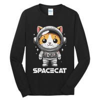 Spacecat Astronaut Cat Kitten Spaceman Cosmonaut Distressed Tall Long Sleeve T-Shirt