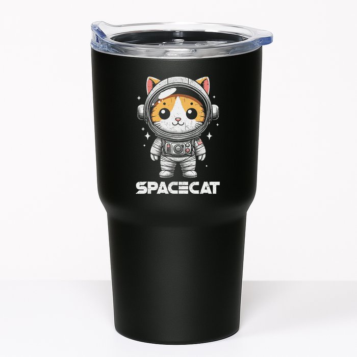 Spacecat Astronaut Cat Kitten Spaceman Cosmonaut Distressed Tumbler
