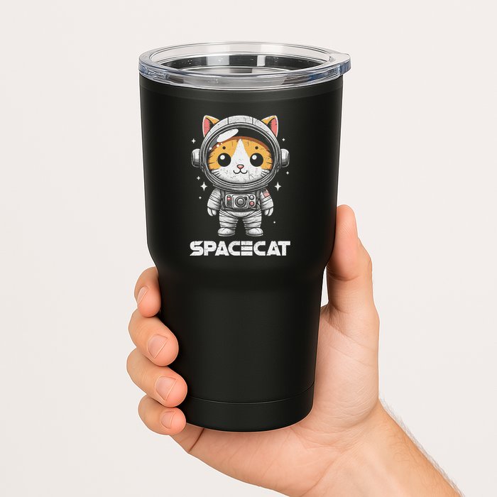 Spacecat Astronaut Cat Kitten Spaceman Cosmonaut Distressed Tumbler