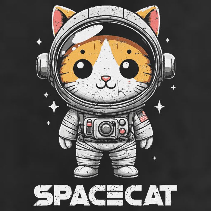 Spacecat Astronaut Cat Kitten Spaceman Cosmonaut Distressed Large Microfiber Waffle Golf Towel