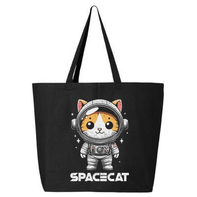 Spacecat Astronaut Cat Kitten Spaceman Cosmonaut Distressed 25L Jumbo Tote