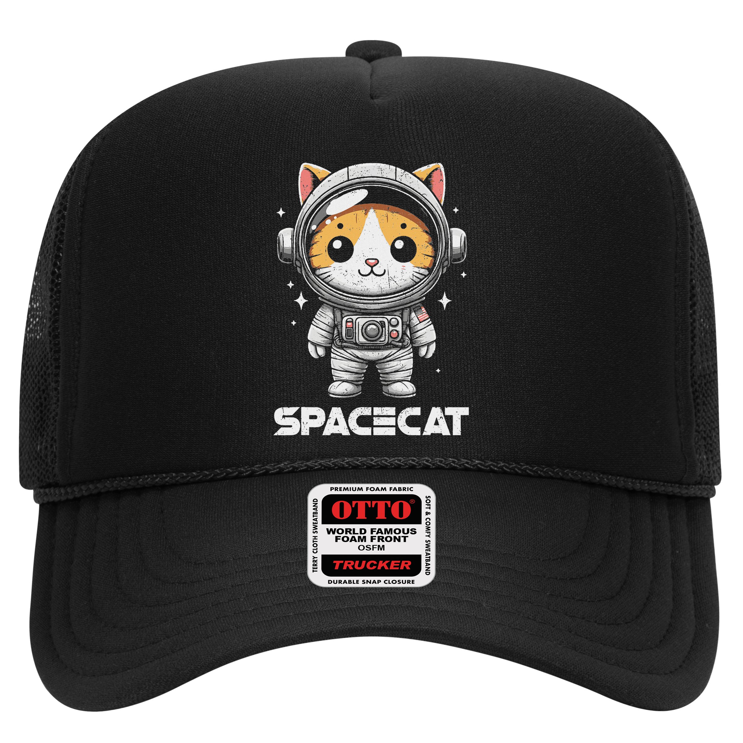 Spacecat Astronaut Cat Kitten Spaceman Cosmonaut Distressed Hat