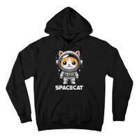 Spacecat Astronaut Cat Kitten Spaceman Cosmonaut Distressed Tall Hoodie
