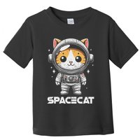 Spacecat Astronaut Cat Kitten Spaceman Cosmonaut Distressed Toddler T-Shirt