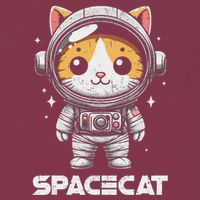 Spacecat Astronaut Cat Kitten Spaceman Cosmonaut Distressed 16oz Travel Tumbler