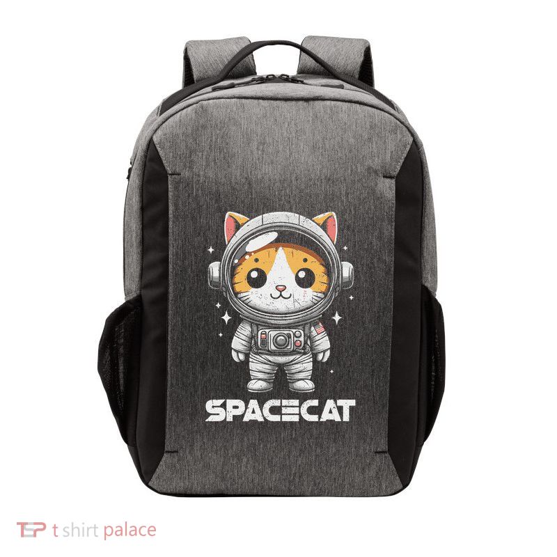 Spacecat Astronaut Cat Kitten Spaceman Cosmonaut Distressed Vector Backpack