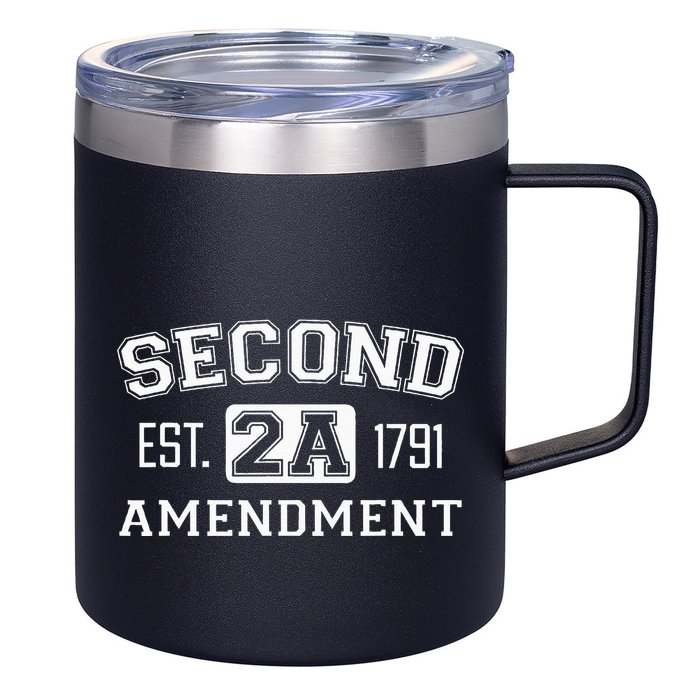 Second Amendment College University Style 12oz Stainless Steel Coffee Mug