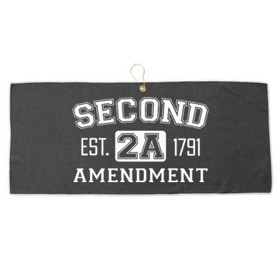 Second Amendment College University Style Large Microfiber Waffle Golf Towel