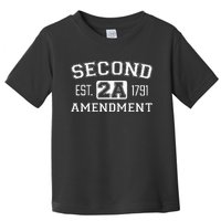 Second Amendment College University Style Toddler T-Shirt