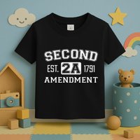 Second Amendment College University Style Toddler T-Shirt