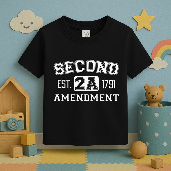 Second Amendment College University Style Toddler T-Shirt