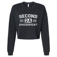 Second Amendment College University Style Cropped Pullover Crew
