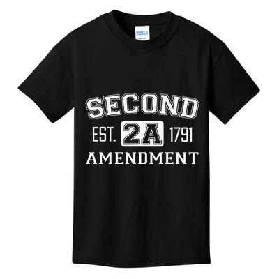 Second Amendment College University Style Kids T-Shirt