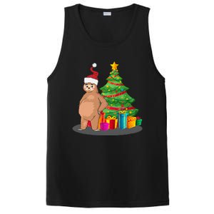 Sloth And Christmas Tree PosiCharge Competitor Tank