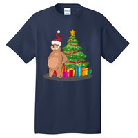 Sloth And Christmas Tree Tall T-Shirt