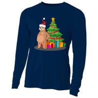 Sloth And Christmas Tree Cooling Performance Long Sleeve Crew