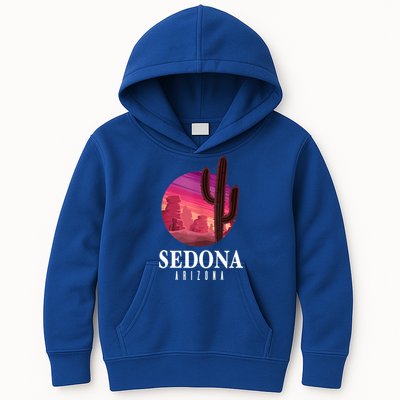 Sedona Arizona Cactus Sunset Desert Sedona Az Travels Kids Hoodie