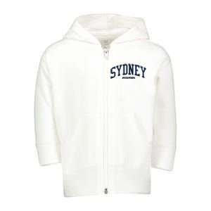 Sydney Australia College University Toddler Zip Fleece Hoodie