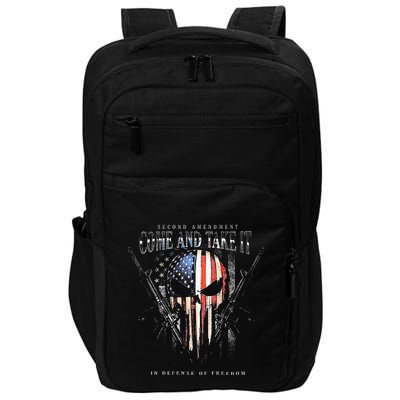 Second Amendment Come And Take It In Defense Of Freedom Impact Tech Backpack