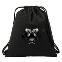 Skill And Cross Swords Drawstring Bag