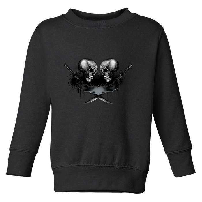 Skill And Cross Swords Toddler Sweatshirt