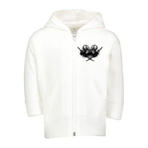 Skill And Cross Swords Toddler Zip Fleece Hoodie