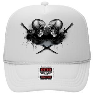 Skill And Cross Swords High Crown Mesh Back Trucker Hat