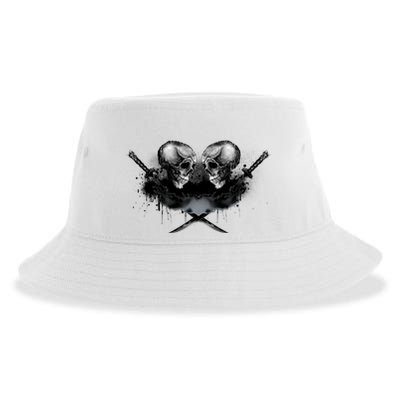 Skill And Cross Swords Sustainable Bucket Hat